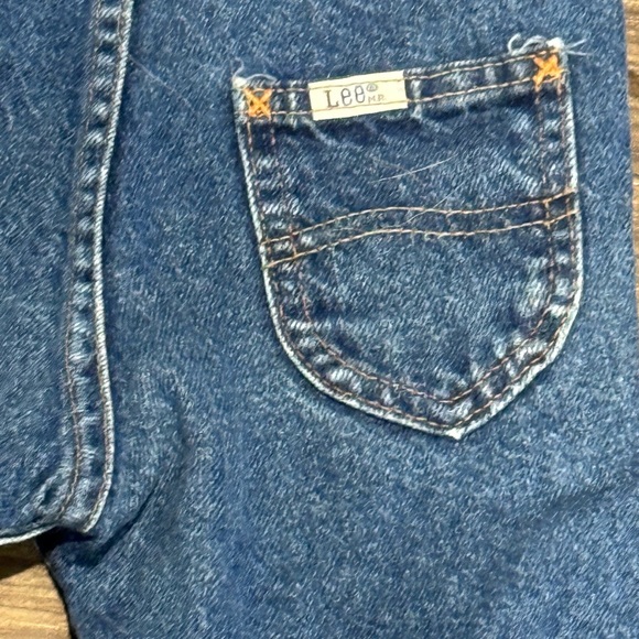 Lee Baby Blue Overalls Size 18 Month Union Made Made in USA 80s - Picture 4 of 7